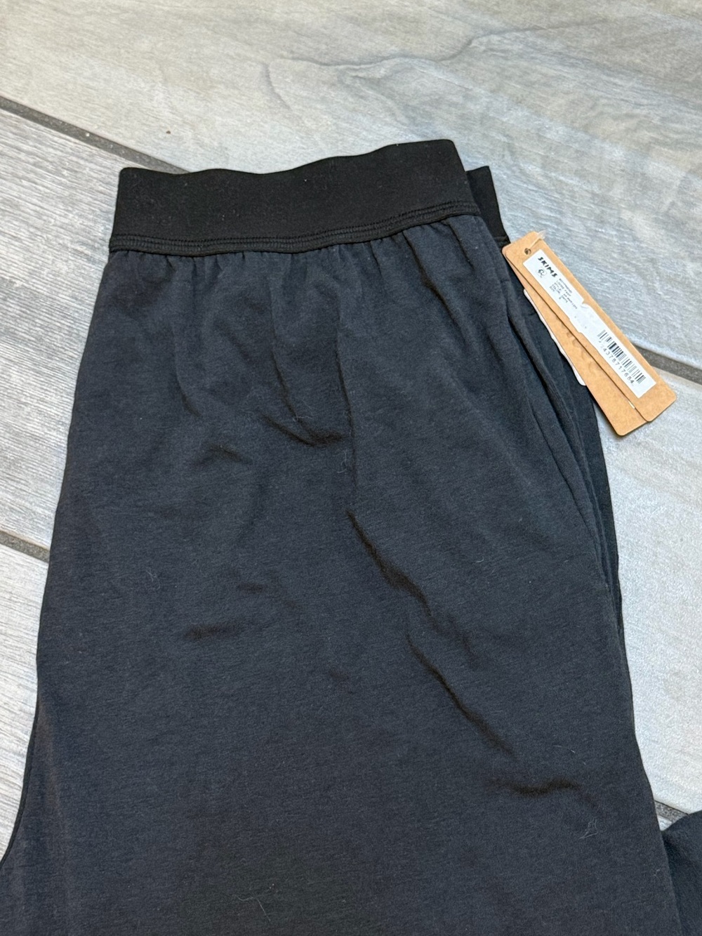 Skims Boyfriend Loose Pants- Black Wide-Leg Lounge Pants - Picture 6 of 6